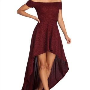 Sparkly maroon prom/homecoming dress from Windsor